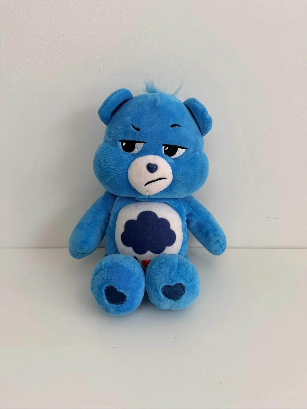 Care Bears Grumpy Bear Plush 14” Blue Stuffed Animal 2021 Basic Fun Soft Toy